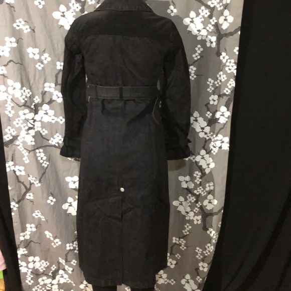 NWT JUICY COUTURE Black Duster Trench Coat Jacket - Picture 7 of 7